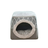 Portable Plush Closed Crate Pet Bed - Plush | PAWD