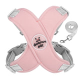 Breathable Macaron Mesh Harness, Collar & Lead Set - detail close-up