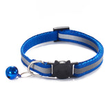 Deluxe Reflective Breakaway Adjustable Dog Collar with Bell - side angle