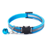 Deluxe Reflective Breakaway Adjustable Dog Collar with Bell - top view
