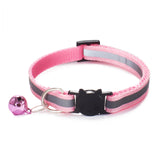 Deluxe Reflective Breakaway Adjustable Dog Collar with Bell - size comparison