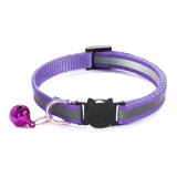 Deluxe Reflective Breakaway Adjustable Dog Collar with Bell - colour detail