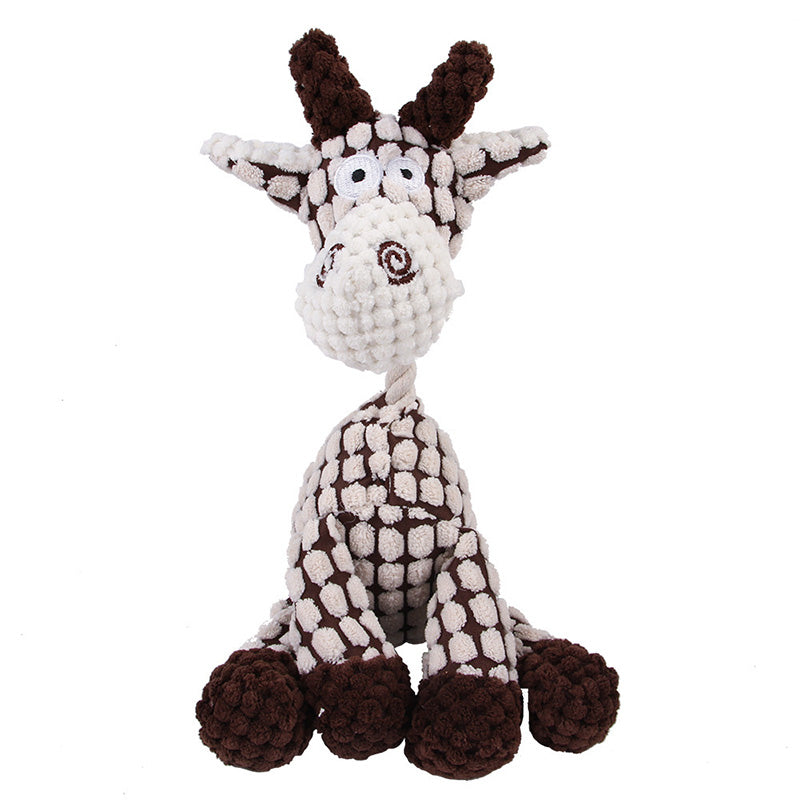 Squeaky Animal Corduroy Plush - 2