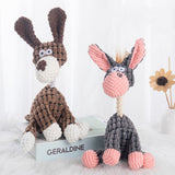 Squeaky Animal Corduroy Plush - 4