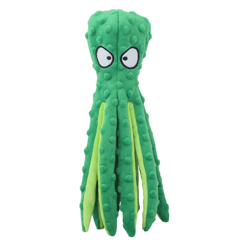Squeaky Cotton Plush Octopus - 3