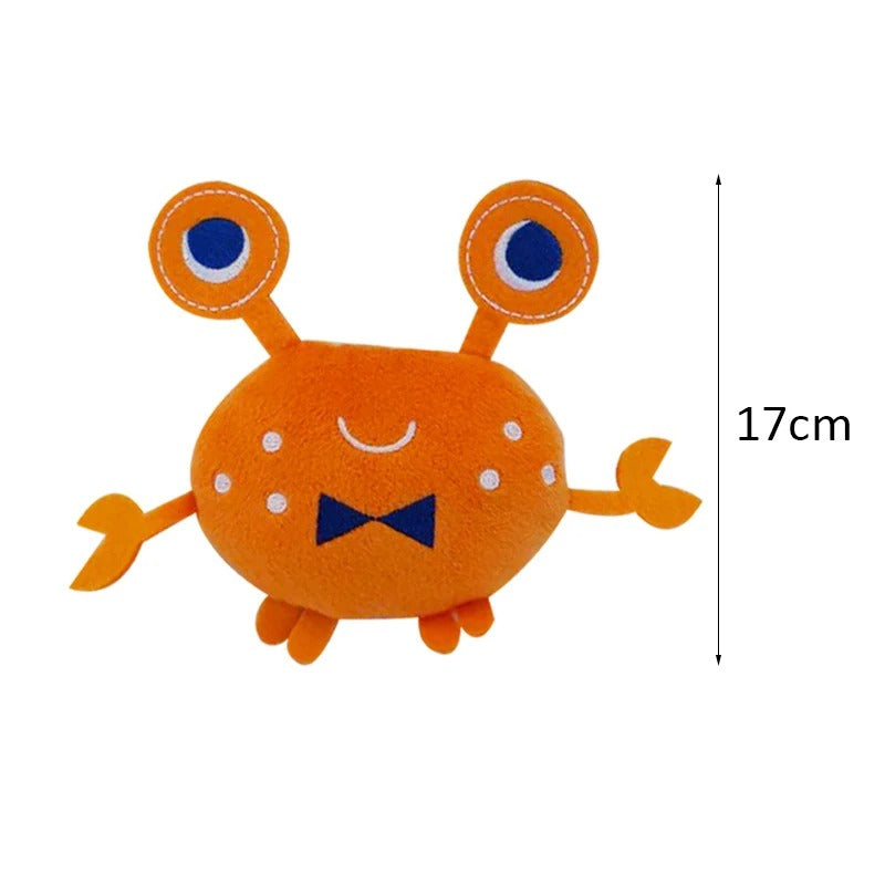 Squeaky Premium Fleece Animal Bite-Resistant Chew Toy - front view