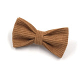 Brown Corduroy Dog Harness & Collar (Personalised) - in use