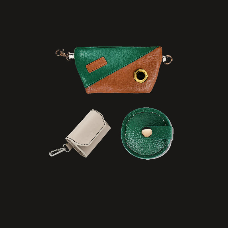 A PAWD storage pouch, poop bag holder and AirTag case