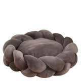 Velvet Cotton Braided Macaron Pet Bed - Velvet | PAWD