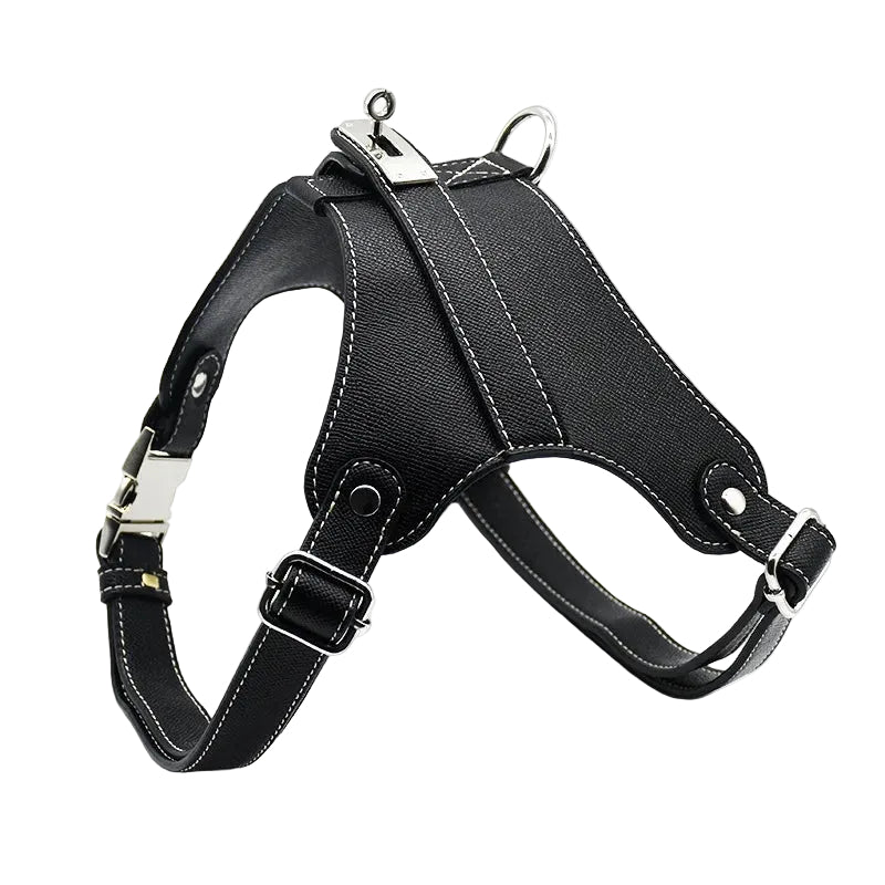 Adjustable Black Dog Harness by Pawd