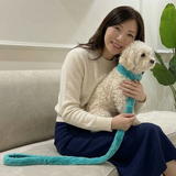 Pastel Fur-Lined Nylon Leather Warm Dog Collar