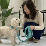 Pastel Fur-Lined Nylon Leather Warm Dog Collar