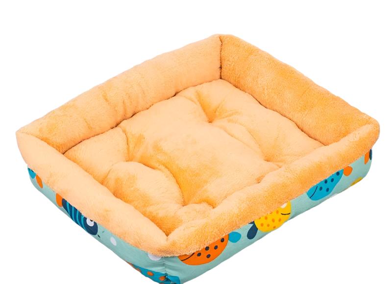 Cozy Kennel Thick Flannel Fleece Soft Linen Pet Bed