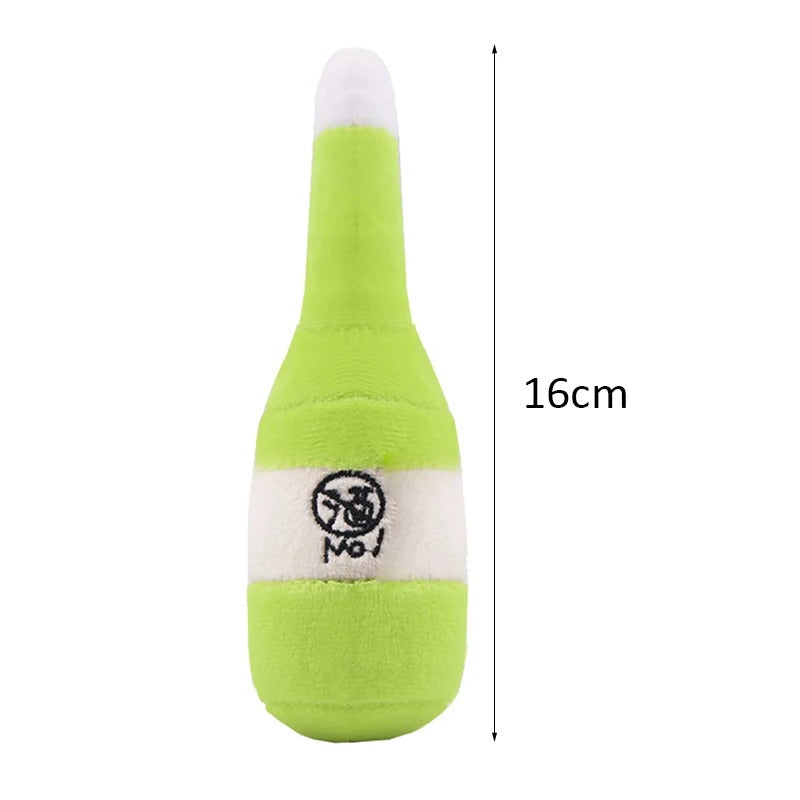 Squeaky Premium Fleece Animal Bite-Resistant Chew Toy