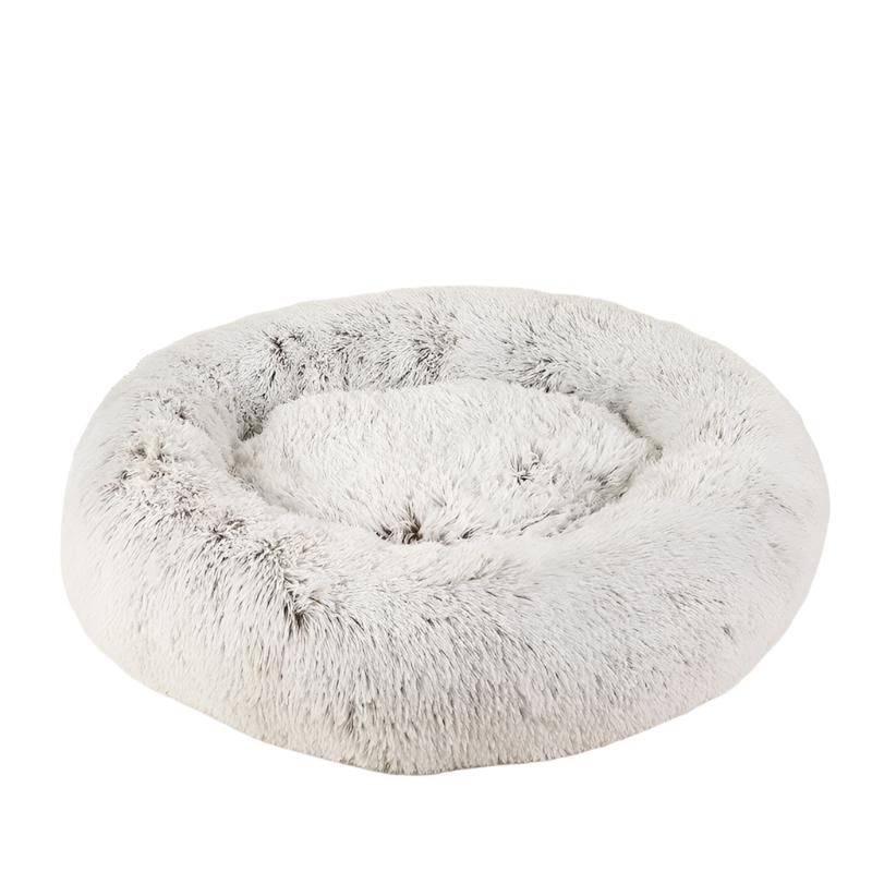 Cozy Fluffy Plush Nest Donut Pet Bed