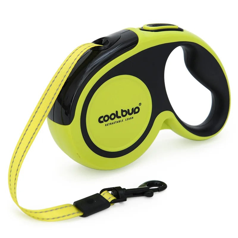 5M Reflective Rope Automatic Retractable Leash with Brake Lock Traction Feature