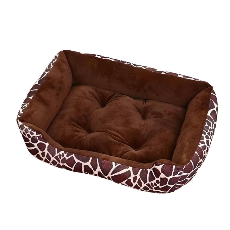 Cozy Kennel Thick Flannel Fleece Soft Linen Pet Bed