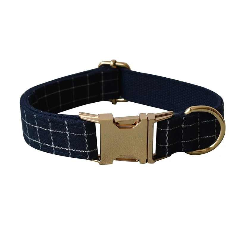 Plaid Dog Collar - Personalized