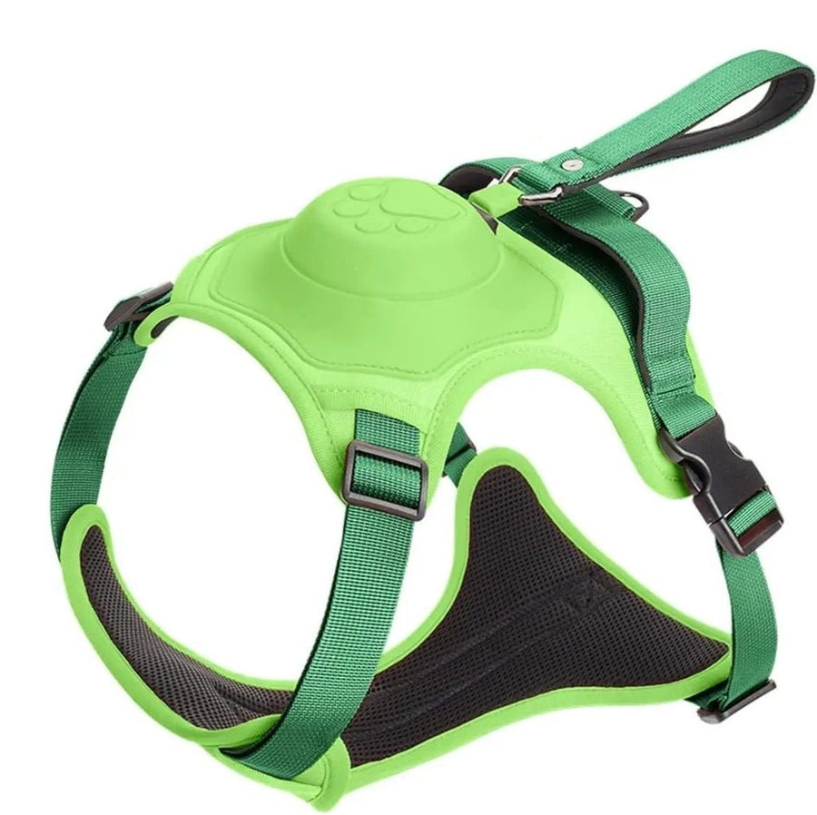 Elite Auto-Lock Dog Harness & Retractable Harness Set