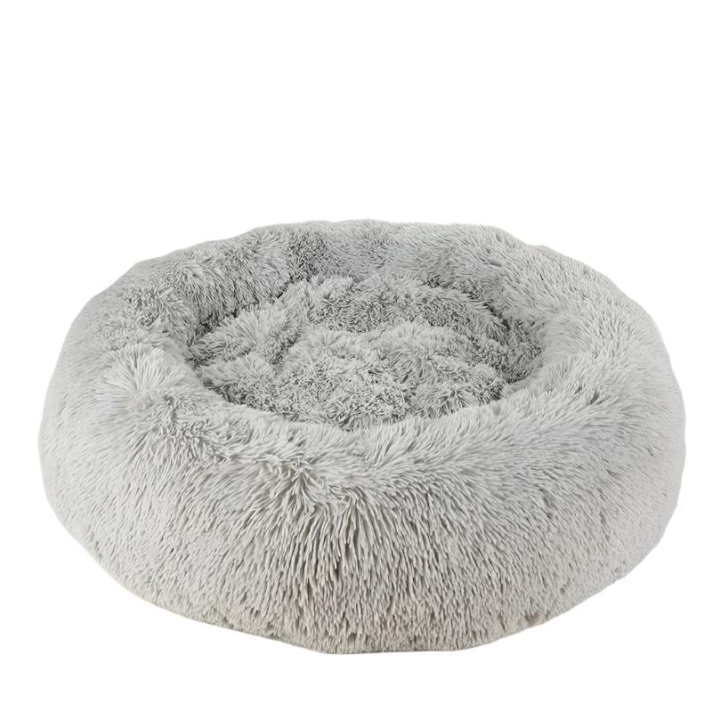 Cozy Fluffy Plush Nest Donut Pet Bed