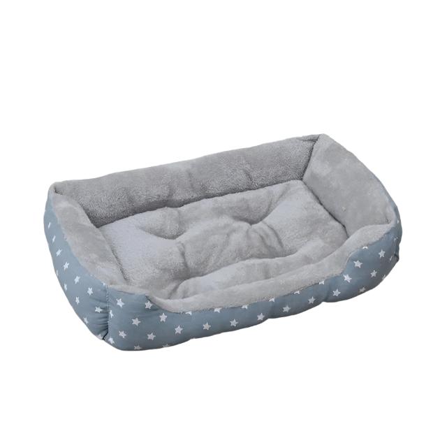 Cozy Nest Breathable Plush Grey Pet Bed