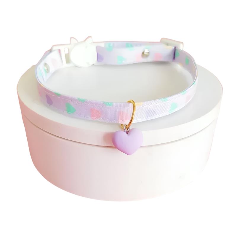 Deluxe Cloud Pastel Heart Pendant Collar