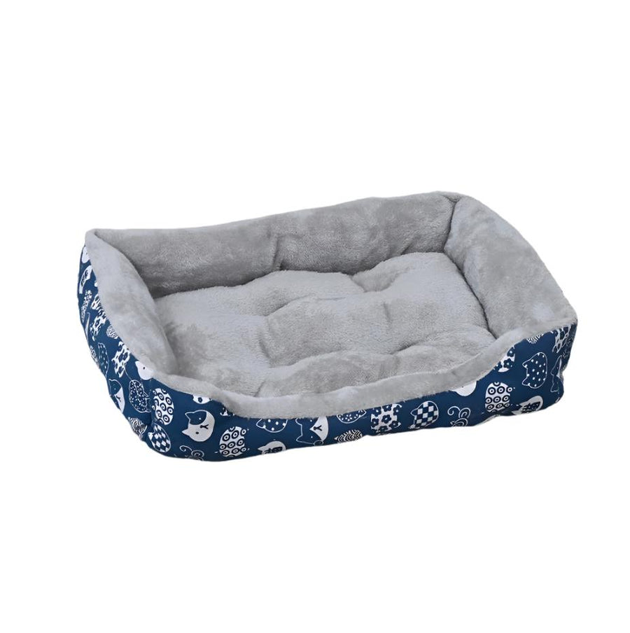 Cozy Nest Breathable Plush Grey Pet Bed