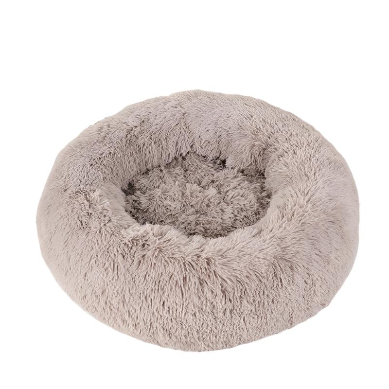 Cozy Fluffy Plush Nest Donut Pet Bed