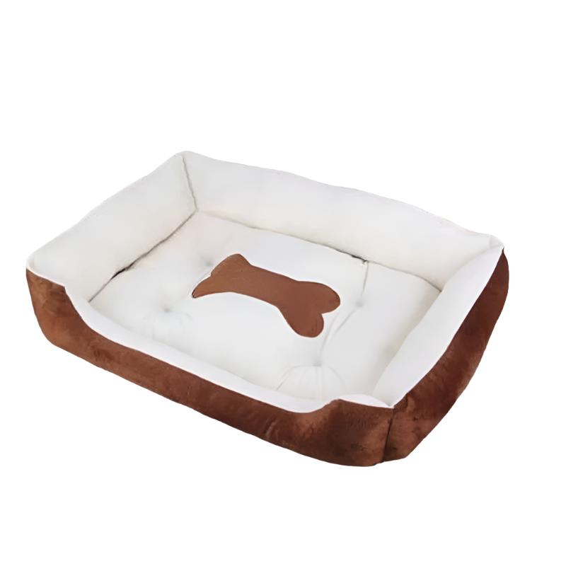 Cozy Kennel Thick Flannel Fleece Soft Linen Pet Bed