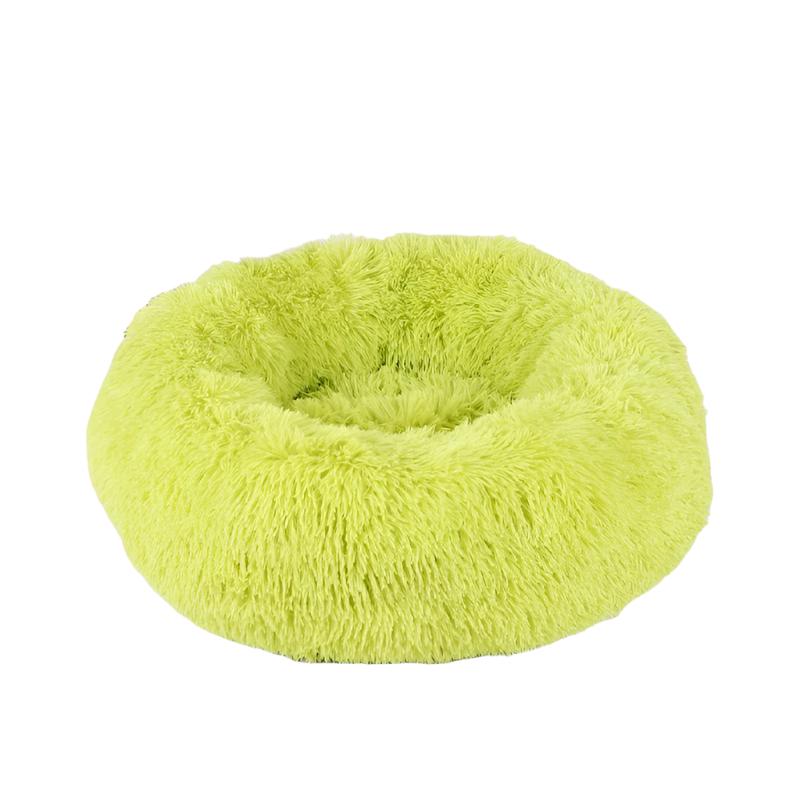 Cozy Fluffy Plush Nest Donut Pet Bed