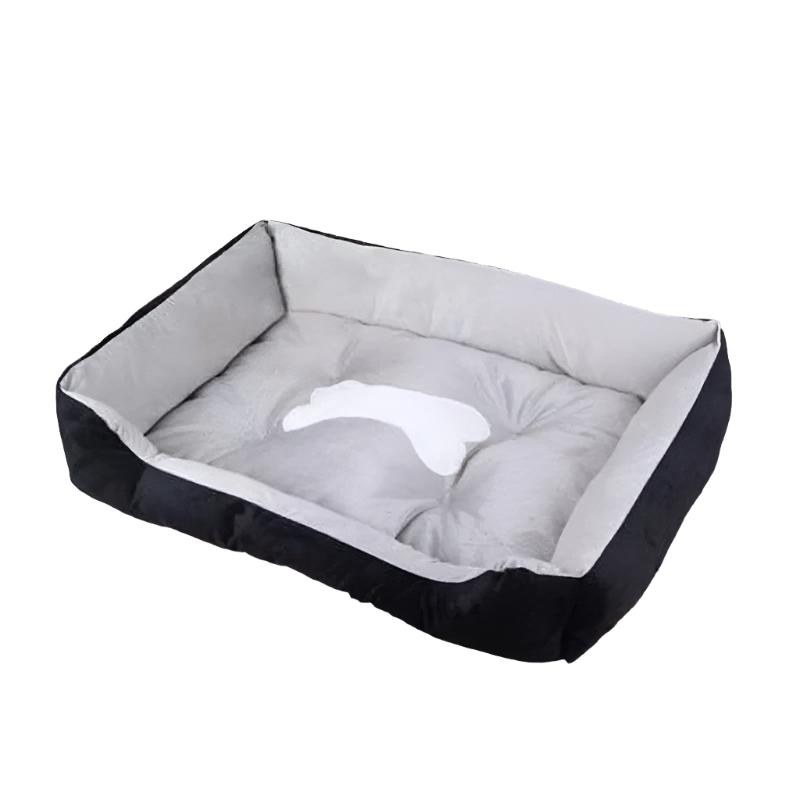 Cozy Kennel Thick Flannel Fleece Soft Linen Pet Bed