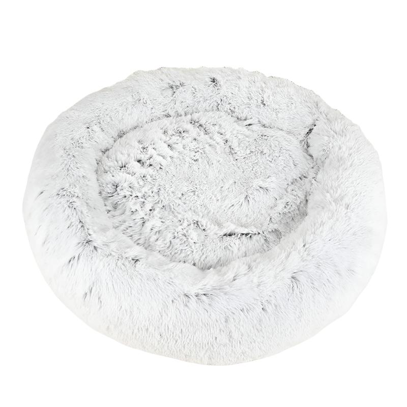 Cozy Fluffy Plush Nest Donut Pet Bed